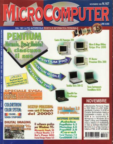 Copertina del numero di MCmicrocomputer contenente l'articolo