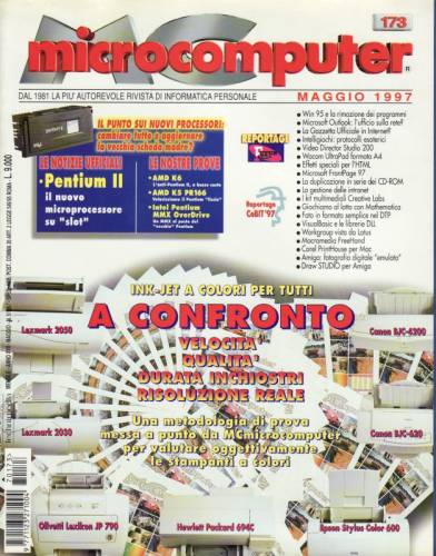 Copertina del numero di MCmicrocomputer contenente l'articolo