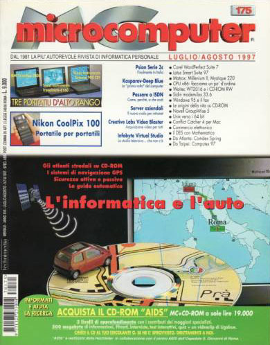 Copertina del numero di MCmicrocomputer contenente l'articolo