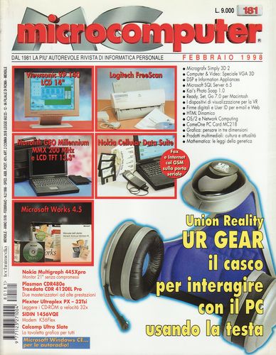 Copertina del numero di MCmicrocomputer contenente l'articolo