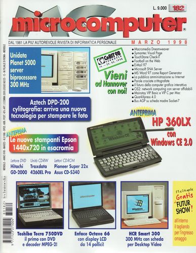 Copertina del numero di MCmicrocomputer contenente l'articolo