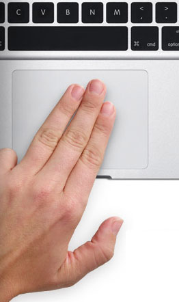 Il trackpad multitouch di Apple...