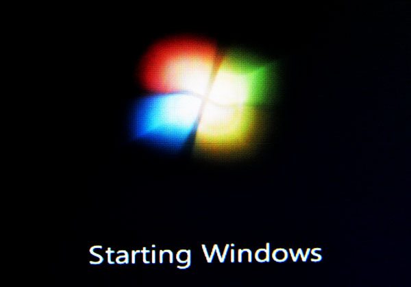 Logo d'avvio di Windows Seven