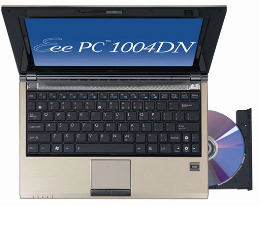 L'eee PC 1004 DN inaugura un nuovo filone. Il netbook col masterizzatore!
