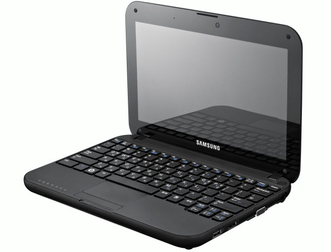 Samsung NC310, il netbook per signora. Disponibile, oltre che in nero, in svariati colori graziosi... :-)