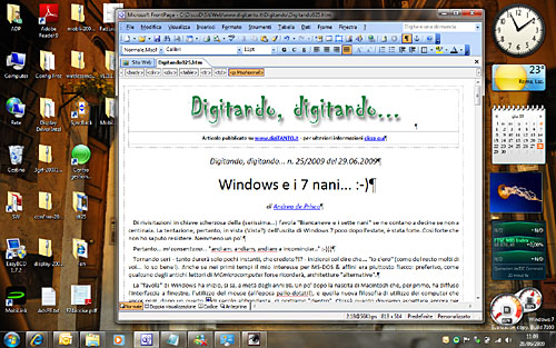 Windows 7 - sul mio portatile Toshiba (funziona!!!)