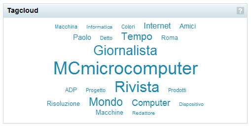 Tag cloud relativo ad Andrea de Prisco