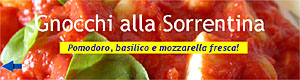 Gnocchi alla Sorrentina - Pomodoro, basilico e mozzarella fresca!