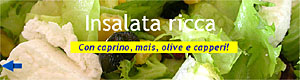 Insalata Ricca - Con caprino, mais, olive e capperi!