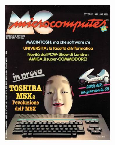 Copertina del numero di MCmicrocomputer contenente l'articolo