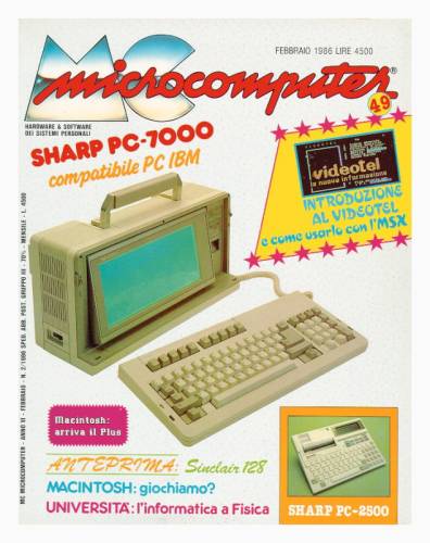 Copertina del numero di MCmicrocomputer contenente l'articolo